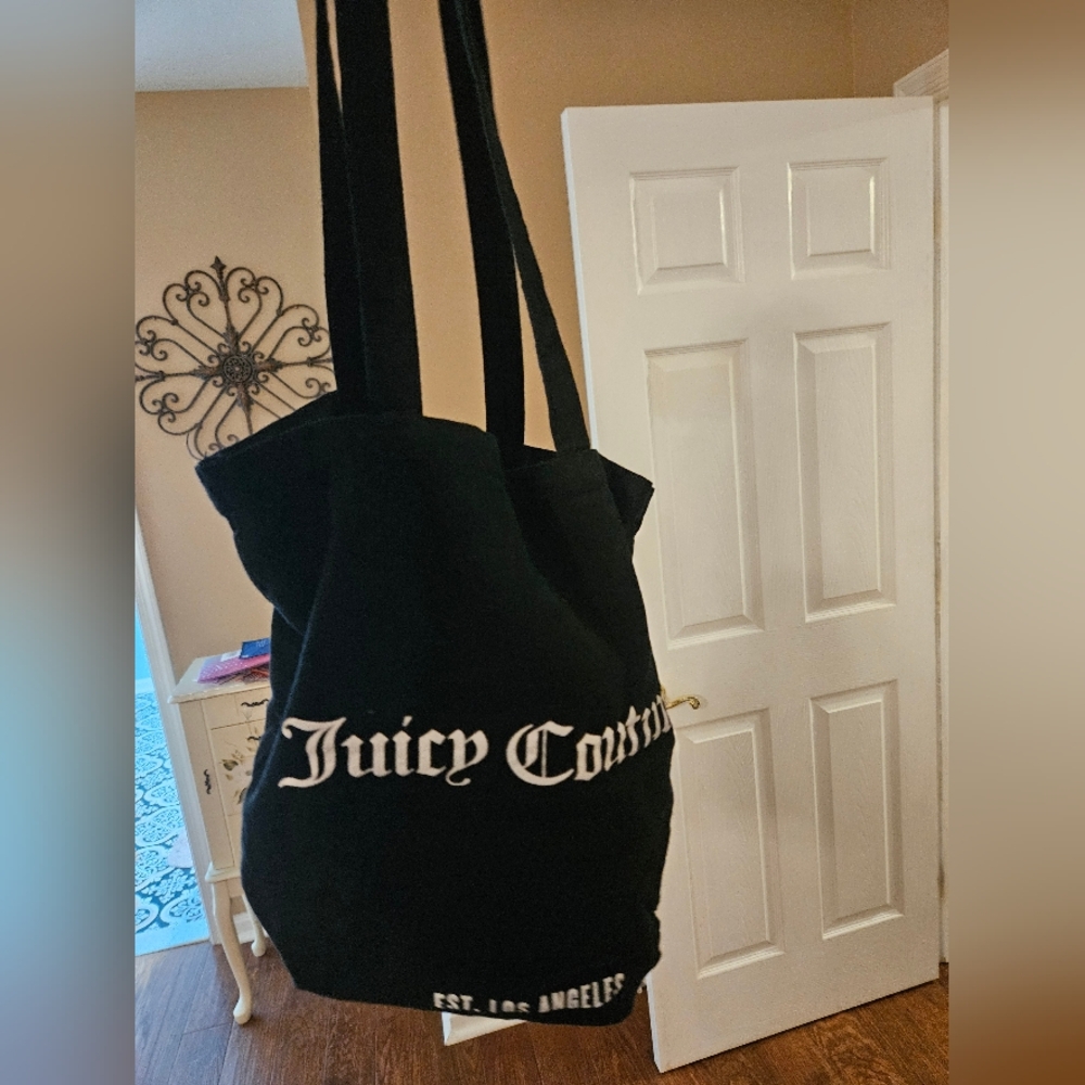 UK Store Purchase Bonus Exclusive JUICY COUTURE Classic BLACK TOTE BAG